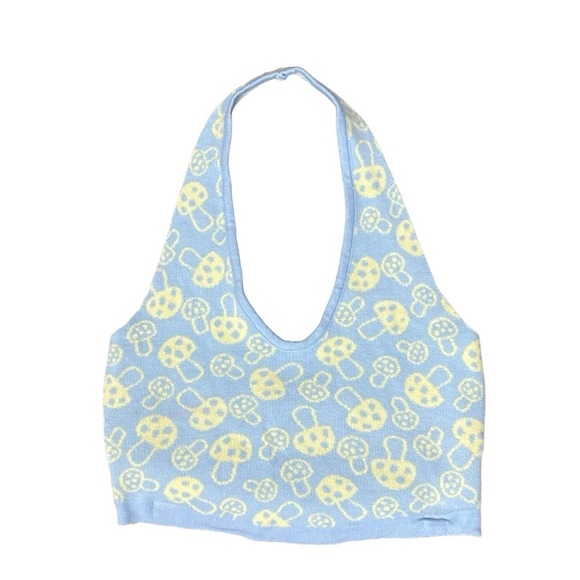 Motel Rocks | Tops | Motel Mushroom Sweater Halter Top | Poshmark